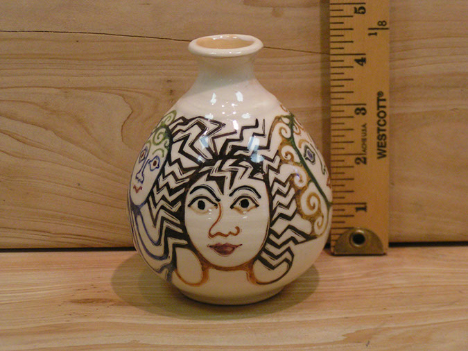 Adele Decorated Weed Pot Thrown By Jim - 4